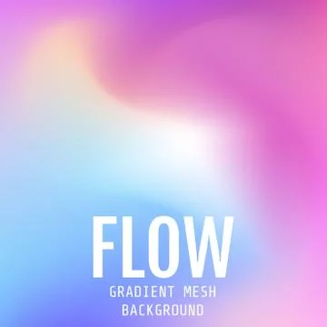 Abstract multicolored bright gradient mesh background. Flow of multicolored w Stock-Illustration