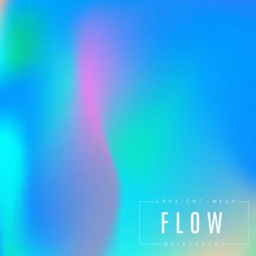 Abstract multicolored bright gradient mesh vector background. Stock Illustration