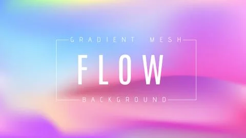 Abstract multicolored bright gradient mesh vector background. Stock Illustration