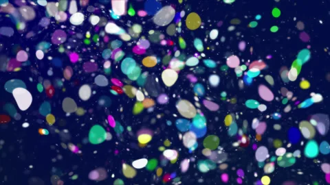 Abstract Multicolored Bubbles Loop Stock Footage 275557537