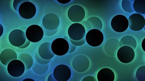 Abstract multicolored circles with illuminated and glowing light effect. Illustrazione stock