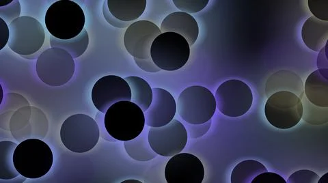Abstract multicolored circles with illuminated and glowing light effect. Stock Illustration