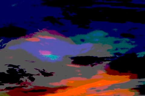 Abstract multicolored clouds Stock Photos
