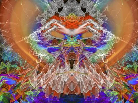 Abstract multicolored composition . Stock Illustration