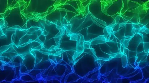 Abstract multicolored dynamic wavy and smoky patterns, Abstract presentation Stock Illustration