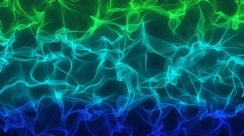 Abstract multicolored dynamic wavy and smoky patterns, Abstract presentation Stock Illustration