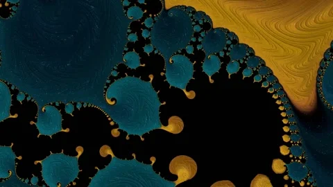 Abstract Multicolored Fractal Motion Background In 3D. Abstract 3D. Video stock 195512422