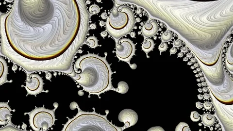 Abstract Multicolored Fractal Motion Background In 3D. Abstract 3D. Video stock 195512423