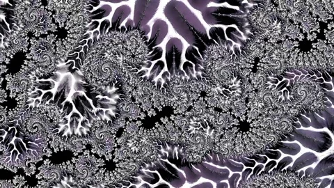 Abstract Multicolored Fractal Motion Background In 3D. Abstract 3D. Video stock 195512463