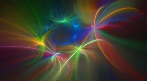 Abstract multicolored fractal pattern Stock Illustration