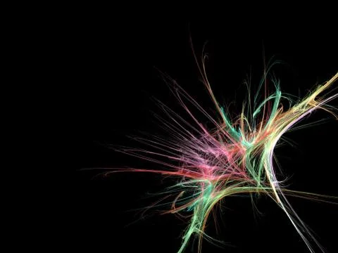 Abstract multicolored fractal pattern Stock Illustration