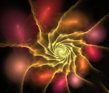 Abstract multicolored fractal pattern Stock Illustration