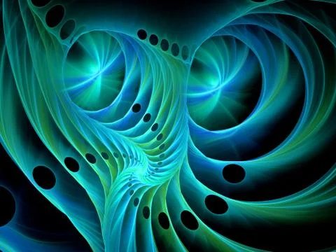 Abstract multicolored fractal pattern Stock Illustration