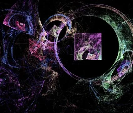 Abstract multicolored fractal pattern Stock Photos