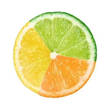 Abstract multicolored fruit 스톡 사진