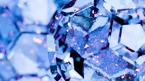 Abstract multicolored Futuristic digital Virtual pentagones, Artificial Stock Footage 262978613