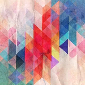 Abstract multicolored geometric background Stock Photos
