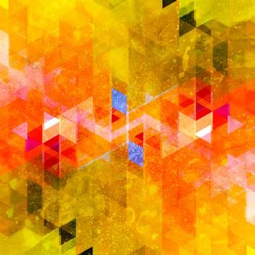 Abstract multicolored geometric design of different polygons background Stock Photos