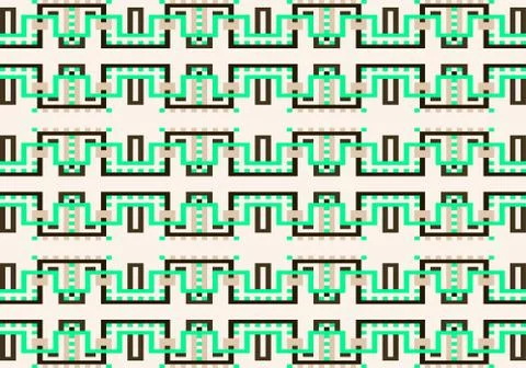 Abstract multicolored geometric pattern. Vector seamless pattern. Illustrazione stock