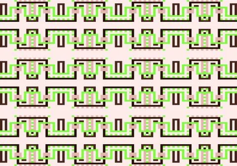 Abstract multicolored geometric pattern. Vector seamless pattern. Stock Illustration