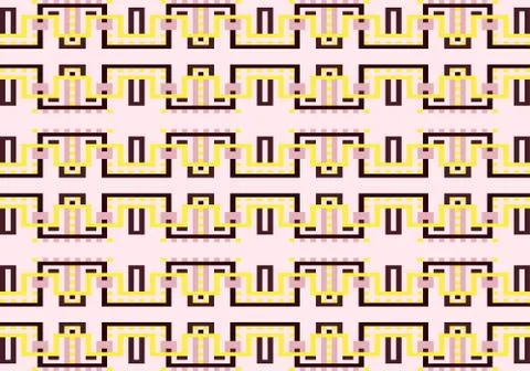 Abstract multicolored geometric pattern. Vector seamless pattern. Illustrazione stock