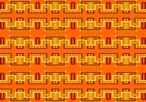 Abstract multicolored geometric pattern. Vector seamless pattern. Stock Illustration