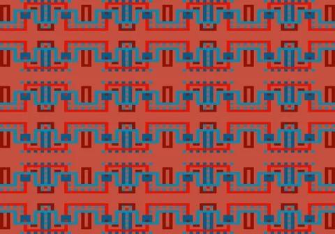 Abstract multicolored geometric pattern. Vector seamless pattern. Stock Illustration