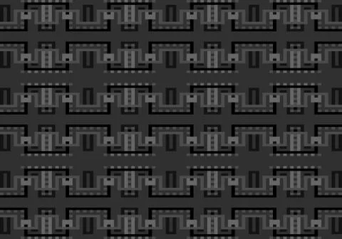 Abstract multicolored geometric pattern. Vector seamless pattern. Stock-Illustration