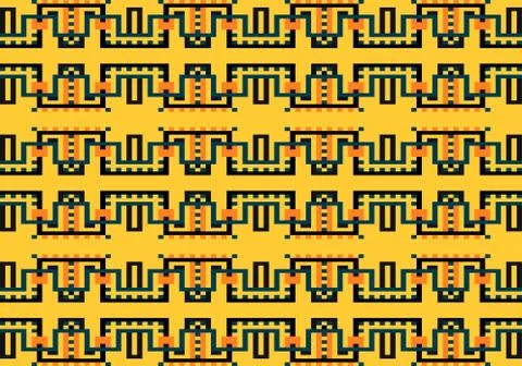 Abstract multicolored geometric pattern. Vector seamless pattern. Stock-Illustration