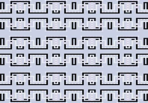 Abstract multicolored geometric pattern. Vector seamless pattern. Stock Illustration