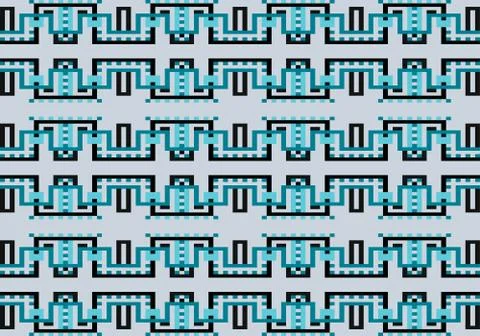 Abstract multicolored geometric pattern. Vector seamless pattern. Stock-Illustration