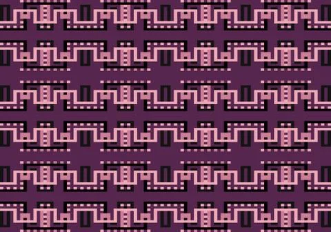 Abstract multicolored geometric pattern. Vector seamless pattern. Illustrazione stock