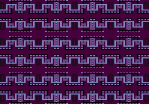 Abstract multicolored geometric pattern. Vector seamless pattern. Stock Illustration