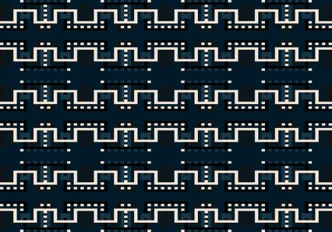 Abstract multicolored geometric pattern. Vector seamless pattern. Stock Illustration