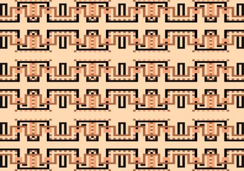 Abstract multicolored geometric pattern. Vector seamless pattern. Stock Illustration