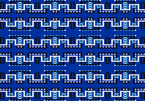 Abstract multicolored geometric pattern. Vector seamless pattern. Illustrazione stock