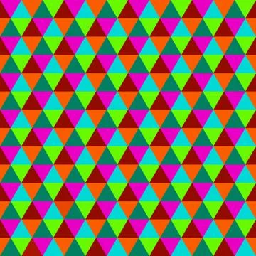 Abstract multicolored geometric seamless pattern Stock Illustration