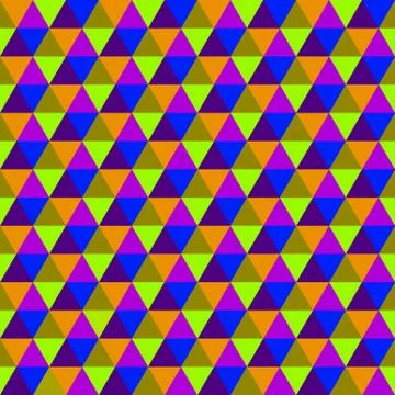 Abstract multicolored geometric seamless pattern with triangles イラスト素材