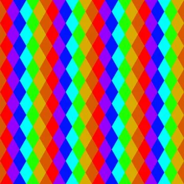 Abstract multicolored geometric seamless pattern Stock Illustration