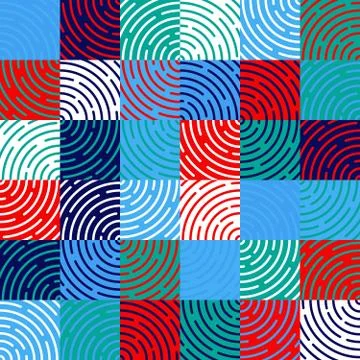 Abstract multicolored geometric seamless pattern. Vector illustration. Stock Illustration