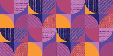 Abstract multicolored geometric seamless pattern. Illustrazione stock