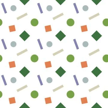 Abstract multicolored geometric seamless pattern Stock Illustration