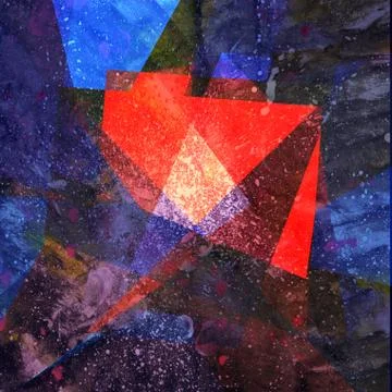 Abstract multicolored geometric trendy background Illustrazione stock