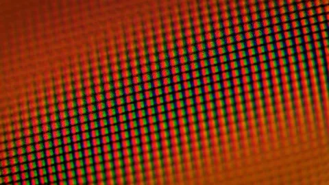 Abstract multicolored glow of RGB pixels close-up Stock Footage 194567671