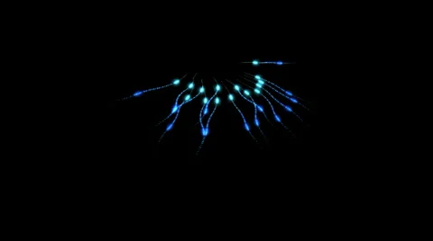 Abstract multicolored glowing particles Stock Footage 32813566