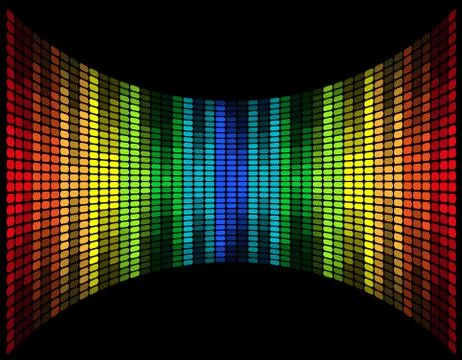 Abstract multicolored graphic equalizer vector illustration Stock Illustration