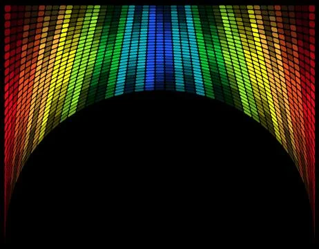 Abstract multicolored graphic equalizer vector illustration Stock Illustration