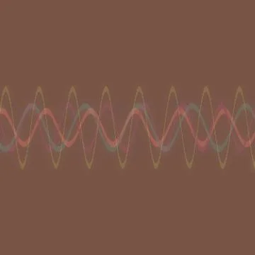 Abstract Multicolored halftone Multiple Overlapping wavy line with smooth colorf Illustrazione stock