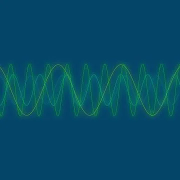 Abstract Multicolored halftone Multiple Overlapping wavy line with smooth colorf Illustrazione stock