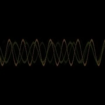 Abstract Multicolored halftone Multiple Overlapping wavy line with smooth Stock Illustration